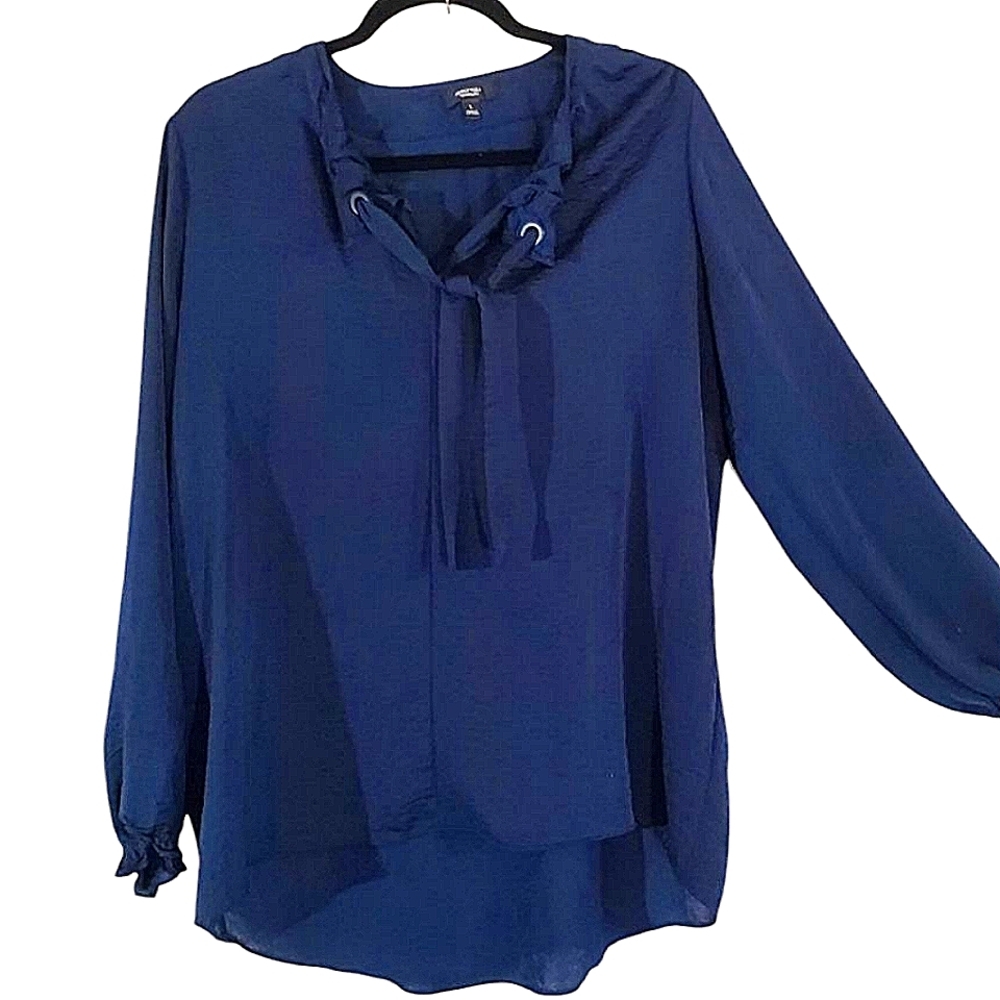 SIMPLY VERA VERA WANG Women's Blue Blouse Size Large - Picture 1 of 3